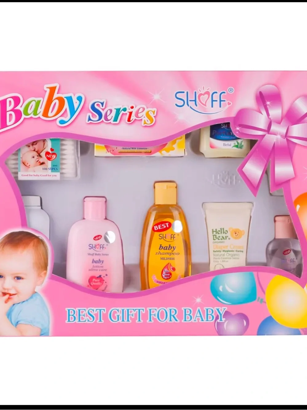 Baby Series Kids Bath Gift Set - Pink